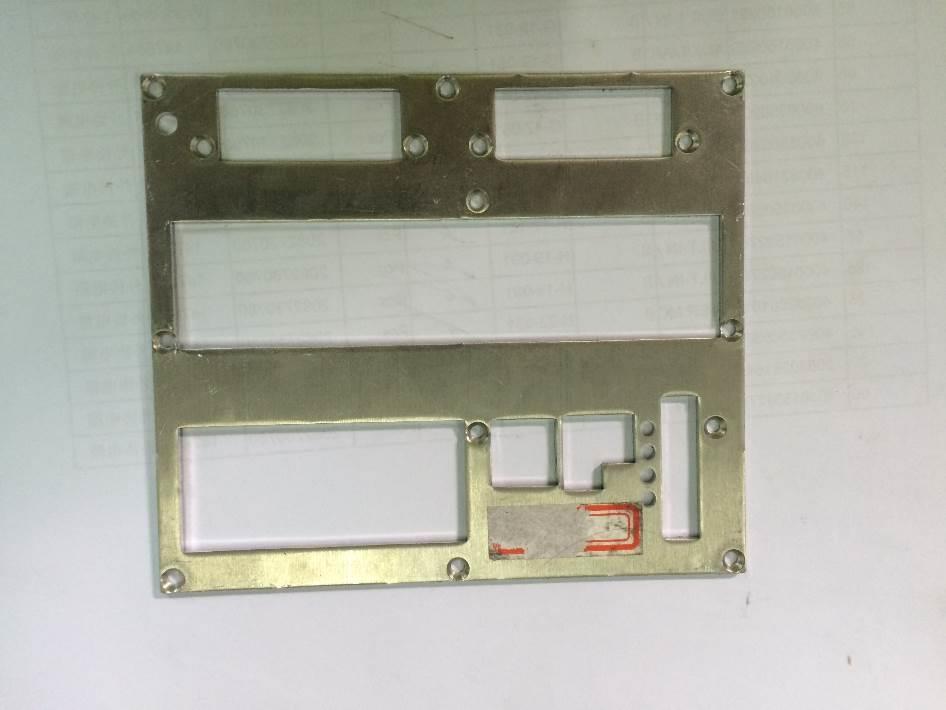 Actual medical instrument sheet metal sample from the comparison