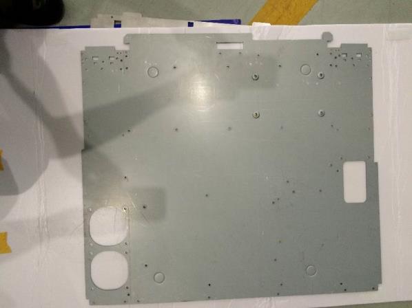 Actual telecom sheet metal sample from the comparison